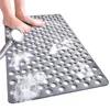 Mattor Anti-Slip Mat Porous läckage Sug Cup Anti-Slip Floor Anti-Fall Matt Bath Mats Långt badkar Matt TPE Eco-vänligt badrum 231212