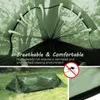 Hamac de camping double Portaledges avec moustiquaire Popup Hamacs de parachute en nylon ultralégers portables Sangles d'arbre 231212