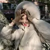 المرأة في سترات الشتاء سترة الشتاء معاطف مع معاطف مع فور الثعلب الحقيقي أزياء الكوري الأبيض بطة أسفل الملابس الصلبة الدافئة 231212