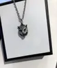 Pendanthalsband 925 Silverkedja Classic Fashion Tiger Head Necklace Retro Par Designer Halsband Seiko Highend Jewelry Suppl7697890