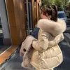 Kolejna kurtka puchowa Parkas z prawdziwym lisem futra / faux fur