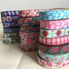 Christmas Decorations 58" 16 mm Polyester Ribbon 10 Yards Cartoon Jacquard DIY Pet Dog Collar Decorated With Garment Accessories wholesale 231212