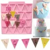 Baking Moulds Cooking Tools Flag Shape 26 English Letters Silicone Mold Chocolate Fondant Cake Decorating sugar craft 231213