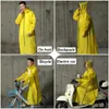 Rain Wear 2023 EVA Raincoat WomenMen Zipper Hooded Poncho Motorcycle Rainwear Long Style Hiking Environmental Jacket 231213