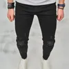 Männer Jeans Männer Stilvolle Löcher Dünne Hosen High Street Männlich Zerrissene Distressed Slim Casual Denim Hosen