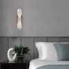 Modern Wall Light Minimalist Luxury Marble Sconce New Nordic Living Room Villa TV Background Bedroom Bedside Mirror Decor Lamps