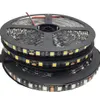 5050 Siyah PCB LED Strip IP65 Su Geçirmez DC12V 60LED M 5M LOT Beyaz Sıcak Beyaz Kırmızı Yeşil Mavi RGB3031