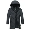 Mens Down Parkas Mens Autumn Coat Classic Waterproof Casual Parka Mens Jacket Winter Warm Thick Wool Hat Parkas Jackor 231213