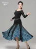 Stage Wear X2176 Adult Modern Dance Dress Women's Latin Costumes Waltz Ballroom Competition Performance