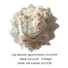 Geizige Krempe Hüte Japanische Lolita Süße Spitze Mini Zylinder Perlen Perlen Band Bowknot Rose Blume Fascinators Anime Cosplay Haar Ac246D