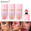 Maquiagem de Natal Sombra JULYSTAR Monocromático Blush Hightlighter Brightening Liquid Blush Maquiagem facial à prova d'água Rosto Rouge Cosméticos Ferramentas femininas