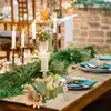 Ghirlanda di fiori decorativi Anelli di fiori artificiali da tavolo Decorazioni floreali verdi Ghirlande per feste Decorazione di nozze margherita