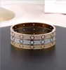 Fashion classic bracelet diamond bangle for women men high quality luxury bangle jewelry engagement wedding party silver rose gold4346746