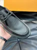 Designer loafers uit één stuk geborsteld leer Heren designer loafers Oxford grof rubber voor heren Luxe modezoolplatform van wandelfeest bruiloft