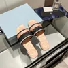 Designerskor, mode tofflor Womens Summer Sandals Ladies Flip Flops Loafers Black White Pink Slides Indoor Beach Shoes Home With Box