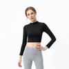 lu-11 Align Yoga Manga Longa Treinamento Mulher Camiseta Slim Gym Swiftly Tech Full Stretch Fitness Camisetas Define Running Tops Popular Bodybuilding Tee Girl