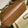 Diana Bambootote Bag 1: 1 Mirror Quality Designer Bag äkta läder Mini Totes väskor Luxurys handväskor axelväskor med låda och dammväska och kort