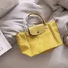 Tote Çanta Tasarımcı Kadın Çanta Omuz Omuz Avrupa Kırışıklıkları Naylon Handbagcrossbody Katlama İşlemeli Alışveriş Sırt Çantası