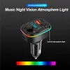 New 2024 2024 Other Auto Electronics Car Bluetooth FM Transmitter Type-C Dual USB 3.4A Fast Charger With LED Backlit Lossless Music FM Modulator Cigarette Lighter