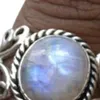 Vintage Big Healing Crystal Anneaux pour les femmes Boho Antique indien Moonstone Ring Jewelry Girls Dames Gifts JZ03015185909066002