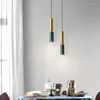 Pendant Lamps Nordic Modern Terrazzo LED Chandelier Simplicity Marble Light Bedside Lamp Bar Restaurant Lighting Fixture Hoom Decor