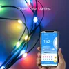 Kerstverlichting Stringverlichting WS2812B RGBIC Adresable individueel Droomkleur kerstdecoratie LED Module USB Power 5V 2332Y