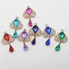 Brooches 10 Pieces Of 23 38mm Alloy Rhinestone Acrylic Brooch Decoration Romantic Wedding Invitation