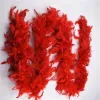 2M High quality fluffy Rose red Turkey Feathers boa About 40gram DIY decor pheasant feathers for crafts Wedding car plumes LL BJ