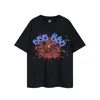 SP5DER T-shirt Kvinnors T-shirt för män och kvinnor High Street Pike Clothing Hip Hop Foaming High Quality Short Sleeve 739