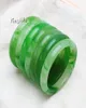 Yingwu 10st Lot Beauul Jade Bangle Natural Green Agate Lucky Sweet Girl's Gift Bangles Fine Jewelry 60mm4343521