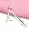 20pcslot 925 Sterling Silver Earring Needles Findings Components For DIY Craft Jewelry 08x3x13mm WP04375501297723816