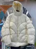 Parkas pour femmes Lagabogy hiver court à capuche veste chaude femmes de qualité supérieure moelleux 90% duvet de canard blanc manteau surdimensionné épais vêtements d'extérieur 231213