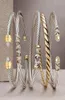 Boguła modna luksusowa mankieta dla kobiet ślub pełny sześcien cyrkon kryształ cZ srebrny kolor kolorów 2022bangleban3881986