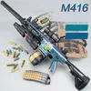 M416 Pistole giocattolo per giocattoli per fucili Electric Automatic Bullets Sniper Armas con tamburo per adulti Boys Birthday Gifts Prop