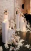 Dekoracja imprezy 3PCSWHOLE Mental Wedding Cokoła White Clear Acryl Display Stand For Events Yudao9312078404