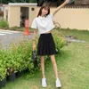 Dames Blouses JK Preppy Stijl Overhemden Dames Meisjesachtig Dun Koreaans Modieus Schattig Crops Blusas Wit Schattig Zomer Vrije tijd Zoet Chic Kort