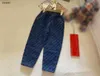 Bébé de luxe Survêtements Automne deux pièces ensemble vêtements de marque pour enfants Taille 100-150 sweats à capuche pour tout-petits et jeans imprimés lettre complète Dec05