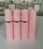 30PS 60 ml Pink Plastic Foam Pump Refillable Tomkosmetiska flaskor Rengöringsmedel Soot Dispenser Shampoo Bottle With Golden19242056