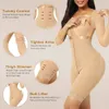 Bel karın şekillendirici gövde fajas colombianas zayıflama shapewear uzun kollu bodysuit kol antrenör push up popo kaldırıcı korse 231213