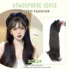 Perruques de cosplay WEILAI bandeau amovible perruque cheveux longs pour femmes synthétique demi-tête couverture cheveux naturels sans trace ondulés/droits 231211