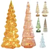 Noel Süslemeleri Ağaç Cam Gece Işığı Ev için Noel Romantik Tatil Atmosferi Arbol De Navidad Süsler Led Luminou Dekor 231212
