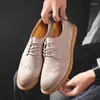 Dress Shoes 2023 Men White Formal High Heels Oxfords Soft Mocassins Male Wedding Height Increase Driving Boat Gommino