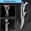 Scissors Kitchen Multifunctional Stainless Steel Food Chicken Bone Meat Fishing Crab Greens Cutting Trimming 231213