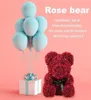 Rosenbär, Teddybär, künstliche Schaumstoffrosen für die Schaufensterdekoration, ewige Rose, ewige Blume, Hochzeit, Valentinstag, Geschenke298y9031343