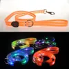 Dog Training Obedience Light Up Leash With Collar Set Waterproof PVC Rope USB Rechargeable Glow In The Dark Visiable Safety Night Walking 231212