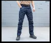 Мужские брюки, тактические мужские брюки-карго IX11, эластичные брюки-карго в стиле милитари, качественные мужские брюки с несколькими карманами SWAT