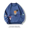 Hoodies للرجال Sweatshirts 6 أنماط جديدة للرجال غير الرسمي للبلوزات ذات الأكمام الطويلة الأزياء الطباعة اليومية جولة الرقبة السحب الحجم الكبير بلوزات الذكور J231213