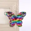 20 pz Paillettes Farfalla Portachiavi Portachiavi Glitter Paillettes Artigianato Ciondolo Regalo Del Partito Auto Decor Ragazza Borsa Ornamenti Giocattolo Per Bambini Portachiavi2247