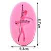 Stampi da forno Sugarcraft Ballerina Stampo in silicone Stampo per fondente Strumenti per decorare torte fai da te Cioccolato Gumpaste Candy Argilla Stampi in resina 231213