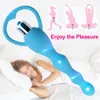 Vibrators Vibration anal plug prostate massage soft beads hip massager 231213